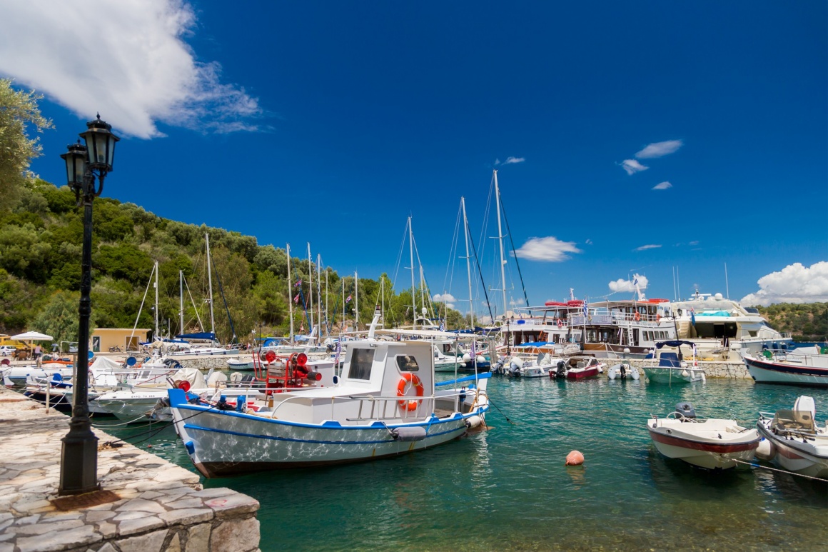 'Fishing boat in the Harbor of Meganisi island in Lefkada Greece' - Λευκάδα